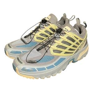 Salomon ACS‎ Pro Advanced Pewter Aegean Blue Shoes Sneaker Mens Size 12